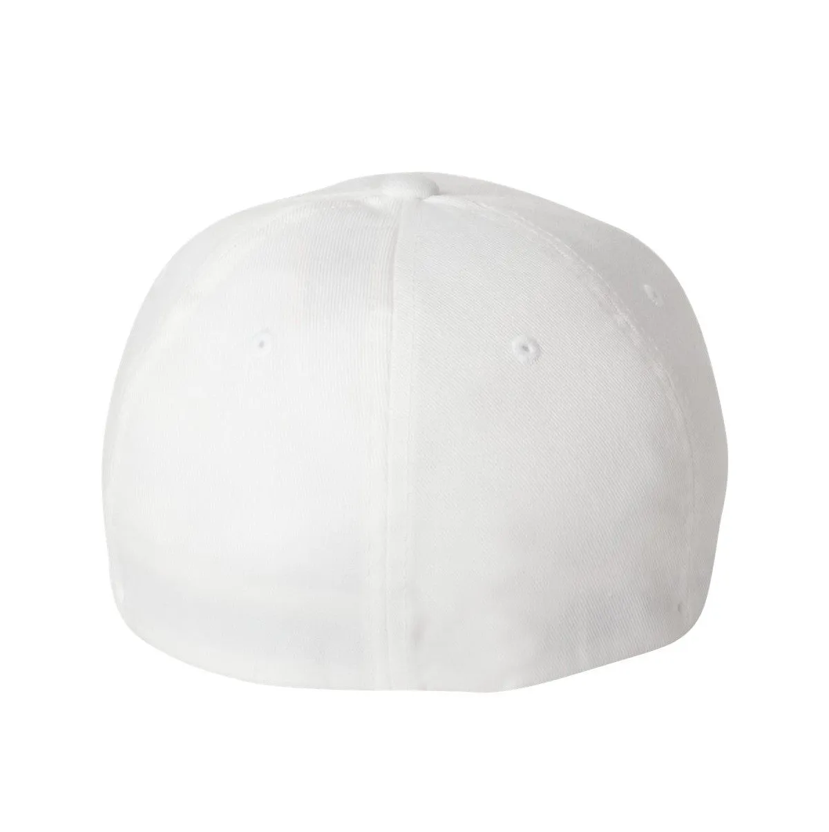 FlexFit Dual American Flag Hat, White