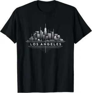 Graphic Tee for Men Los Angeles Minimalist Men's Shirt T-Shirt