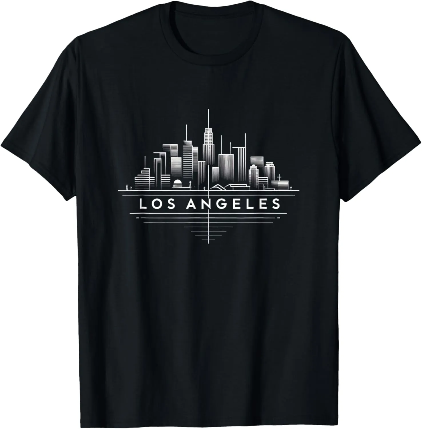Graphic Tee for Men Los Angeles Minimalist Men's Shirt T-Shirt