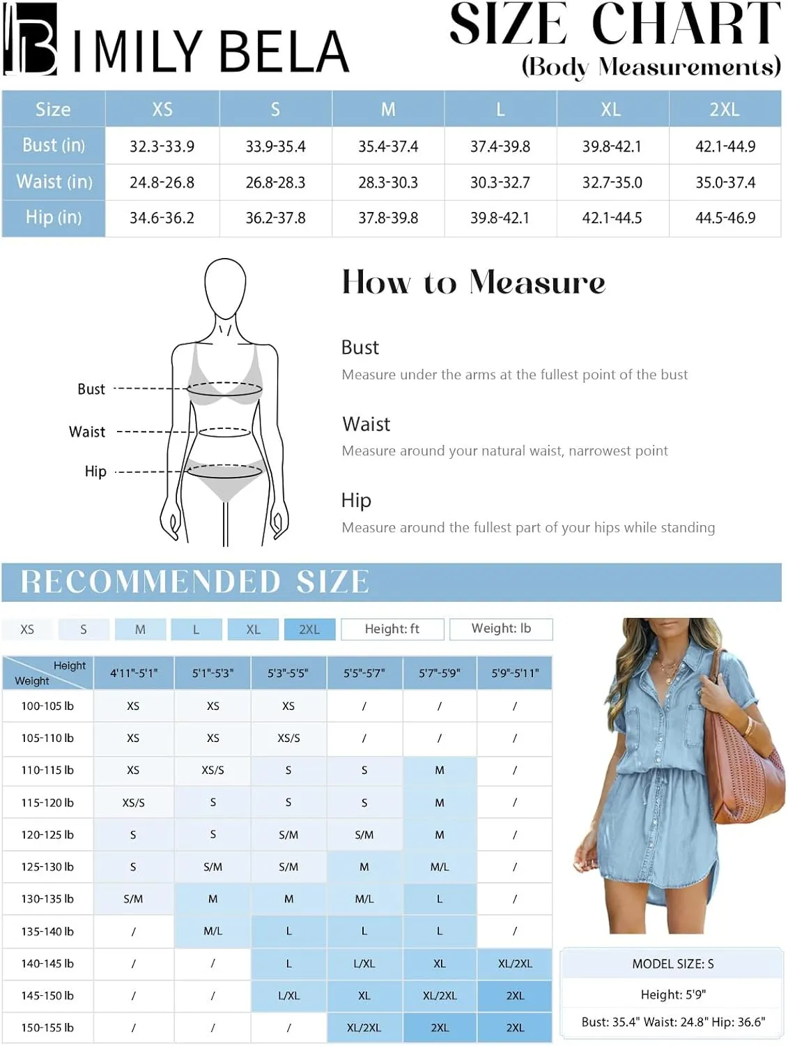 Imily Bela Women Denim Dress Summer Jean Shirt Dress Short Sleeve Button Down Tie Waist Casual Short Dress
