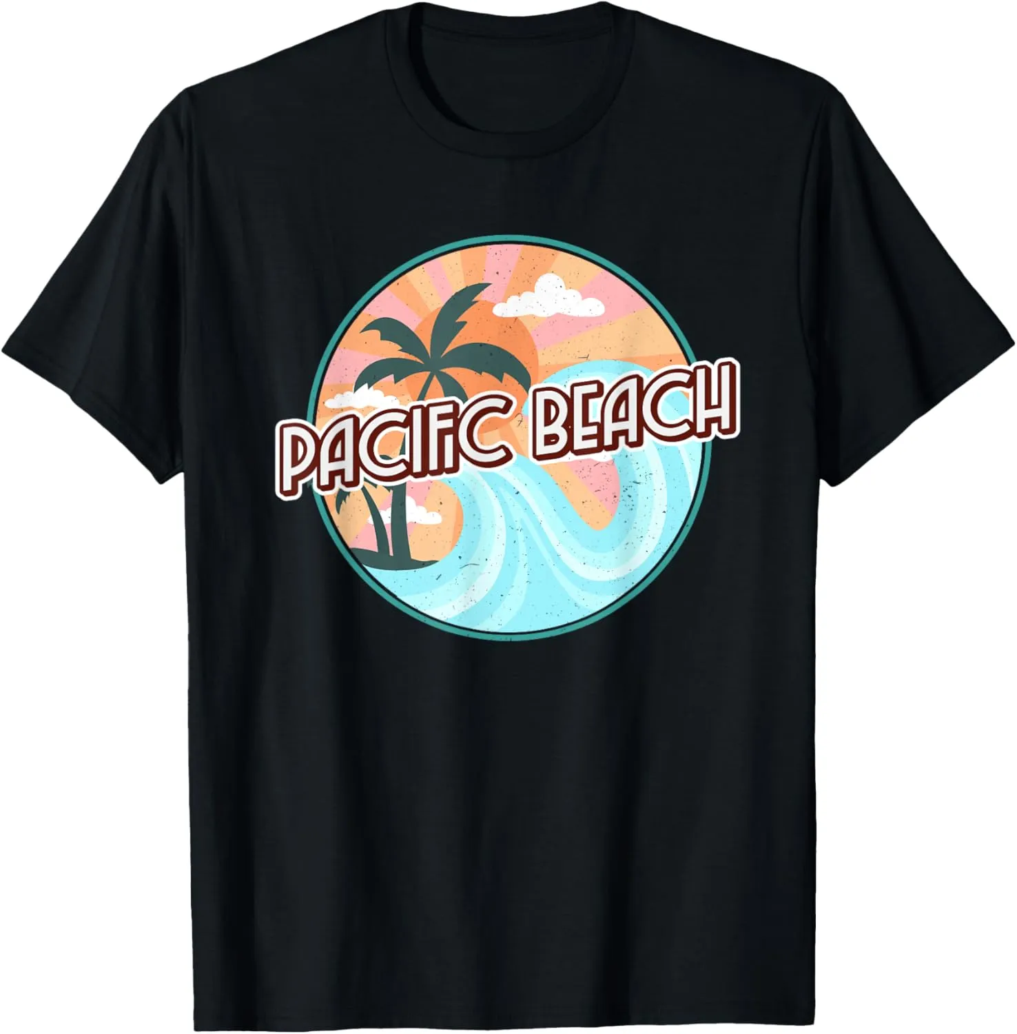 Pacific Beach San Diego California Ocean Waves T-Shirt