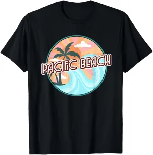 Pacific Beach San Diego California Ocean Waves T-Shirt