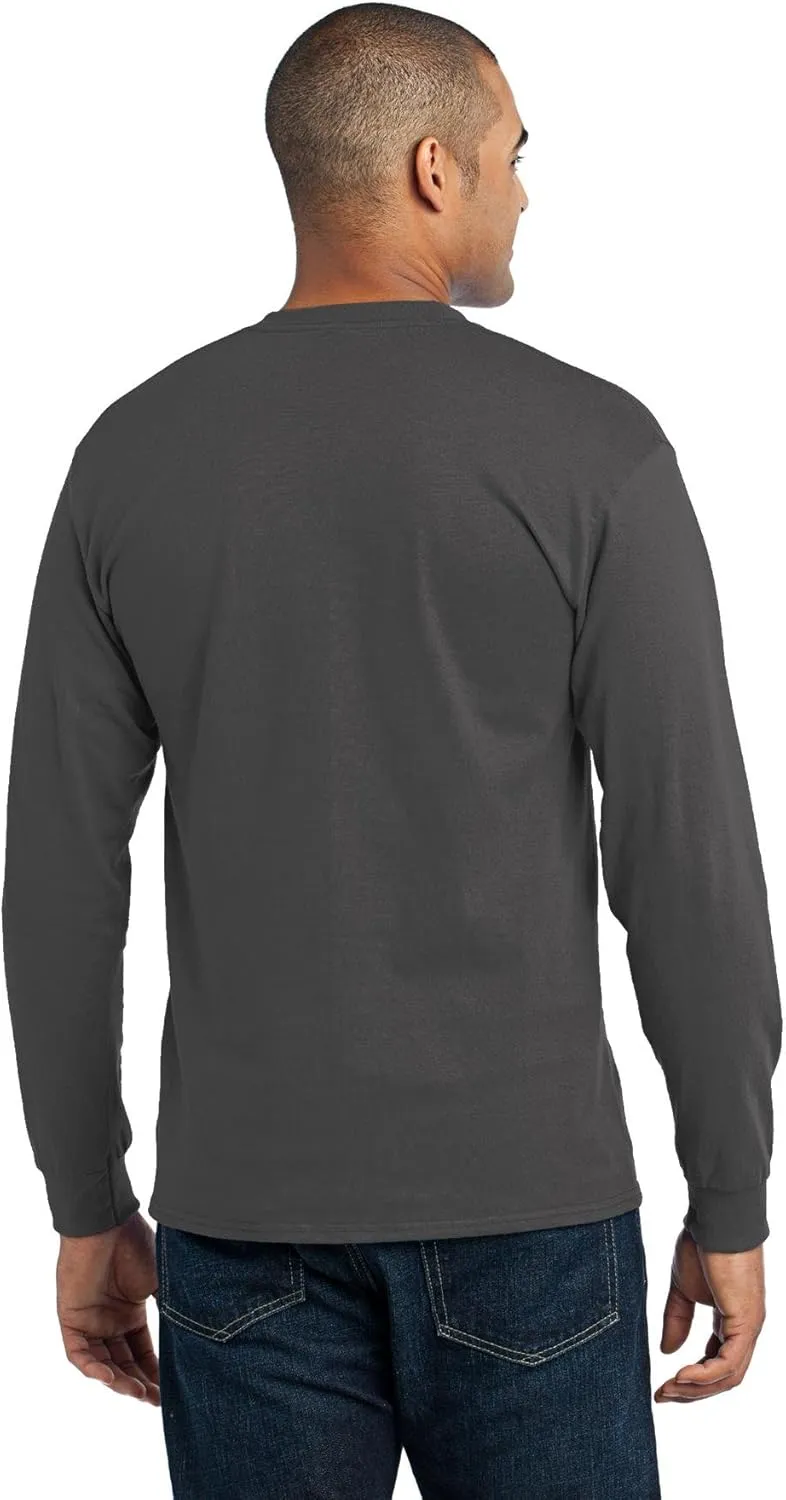 Port & Company Men's Long Sleeve 50/50 Cotton/Poly T Shirt