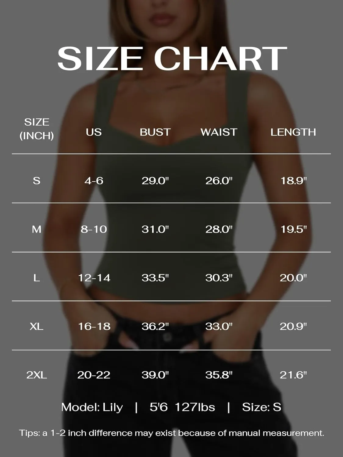 REORIA Women's Sexy V Neck Crop Tank Top Y2K Slim Going Out Top Double Lined Basic Shirt