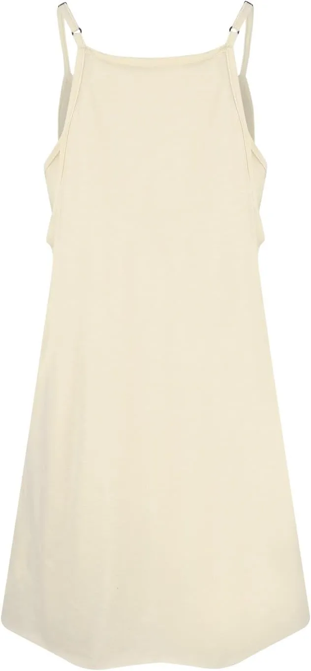 Summer Plus Size Dresses Romper for Women, Sleeveless V Ncek Spaghetti Strap Mini Tulle Dress Women Built in Shorts