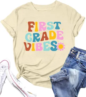 Teacher Shirt Women in My Teacher Era T Shirt Funny Teacher Graphic Tees Short Sleeve T-Shirt Teacher Gifts Tops