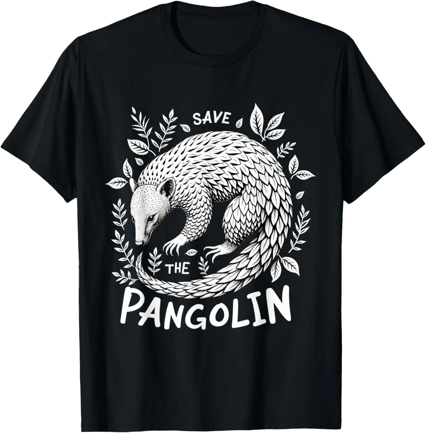 Wildlife Conservation Shirt Save The Pangolin Lover Kids T-Shirt